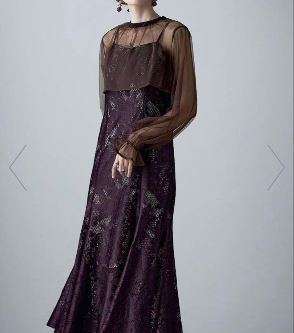 【etoll.】3wayシフォンボレロ&レースキャミドレス