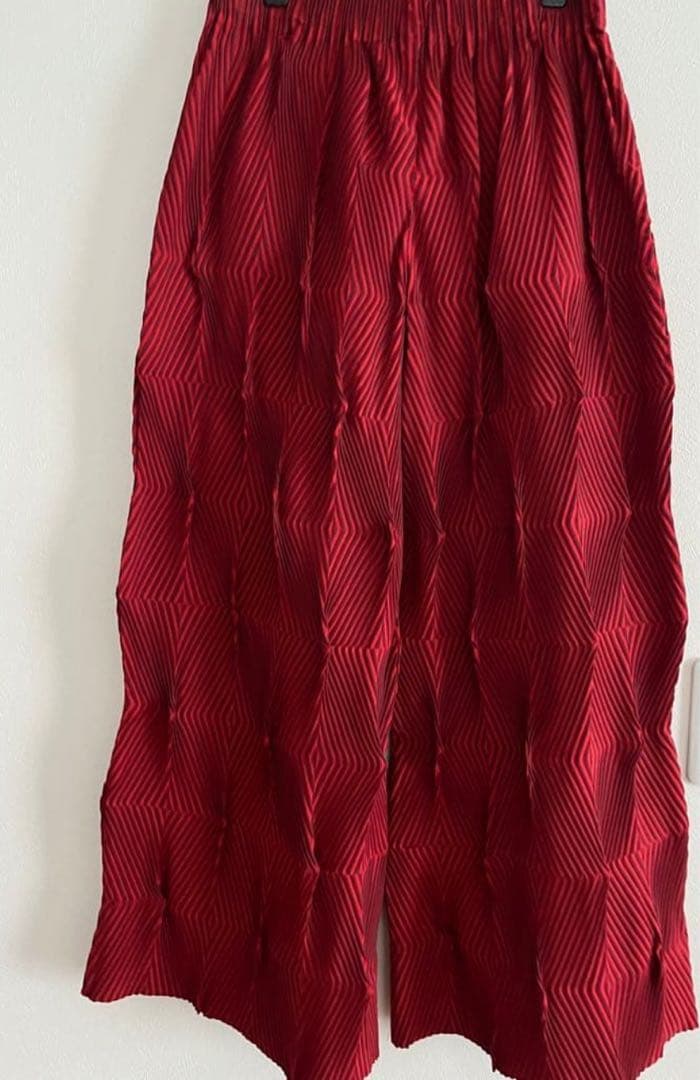 【未使用美品】A.POC.ABLE 22SS TYPE W 赤 ワイドパンツ