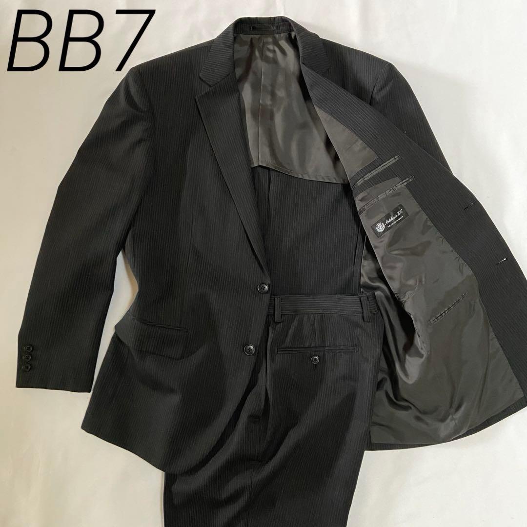 大きいサイズ✨BB7 アデランテ ストライプ セットアップスーツ グレー
