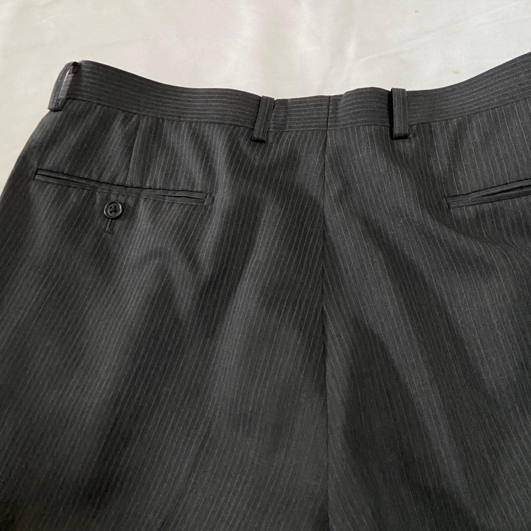 大きいサイズ✨BB7 アデランテ ストライプ セットアップスーツ グレー