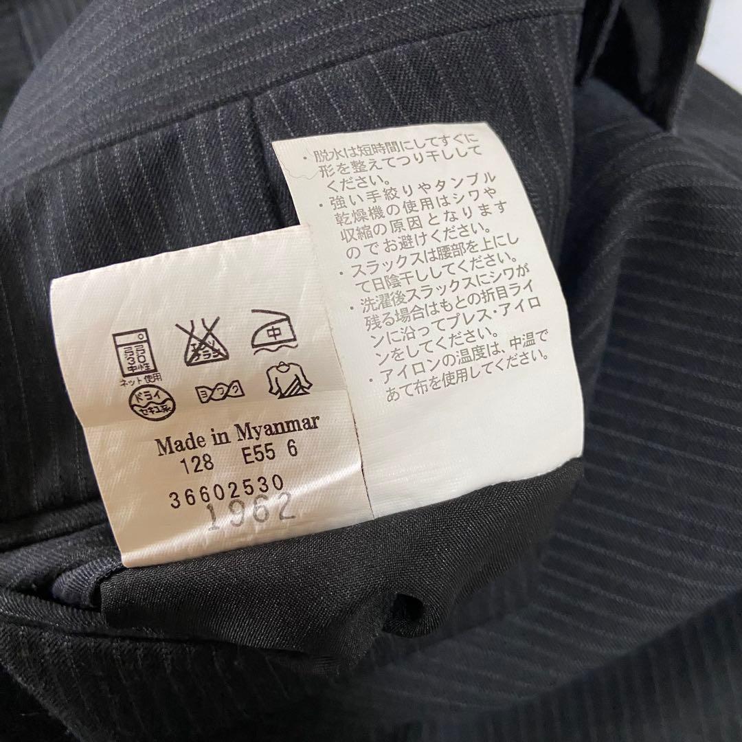 大きいサイズ✨BB7 アデランテ ストライプ セットアップスーツ グレー