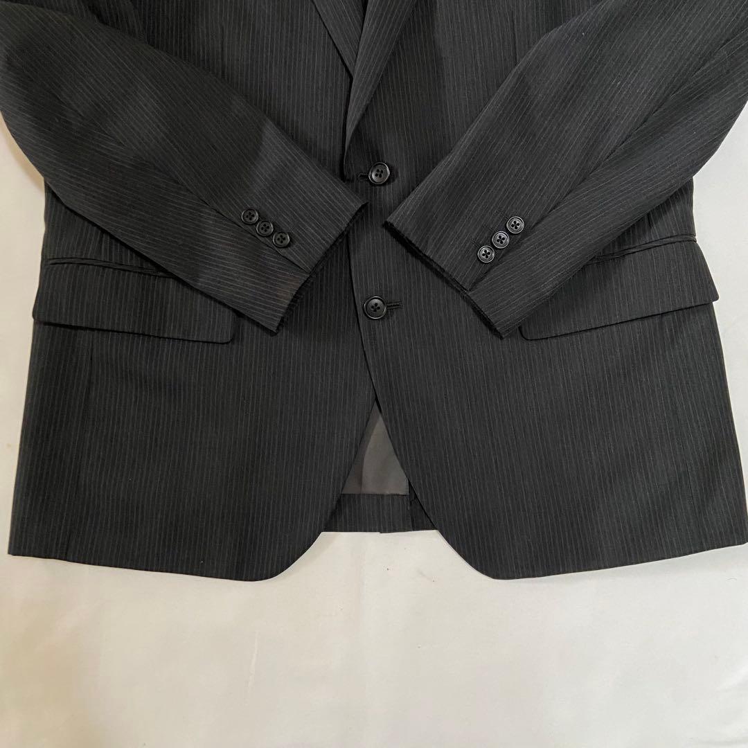 大きいサイズ✨BB7 アデランテ ストライプ セットアップスーツ グレー