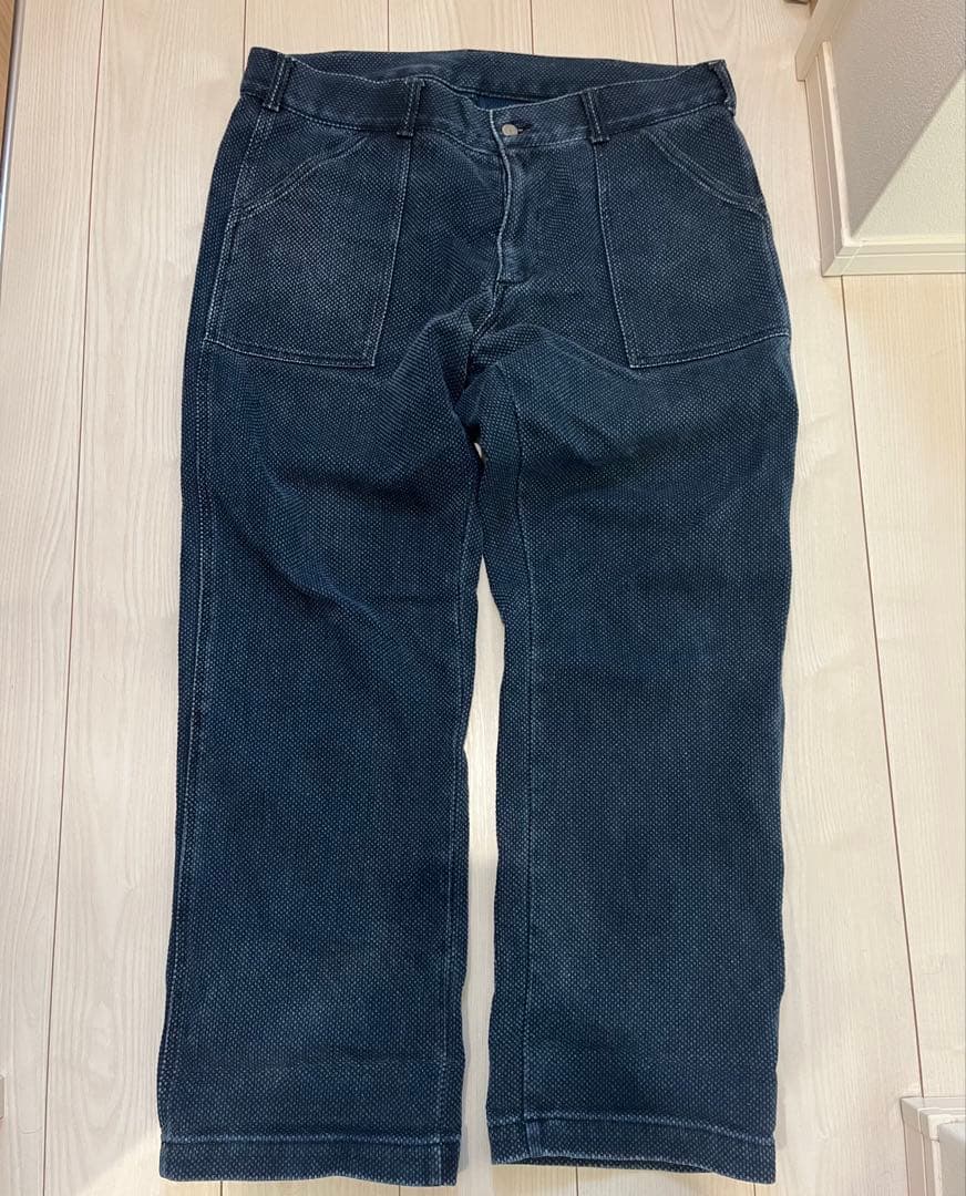 児島ジーンズ 公式通販購入　刺し子 ベイカーパンツ 38インチ