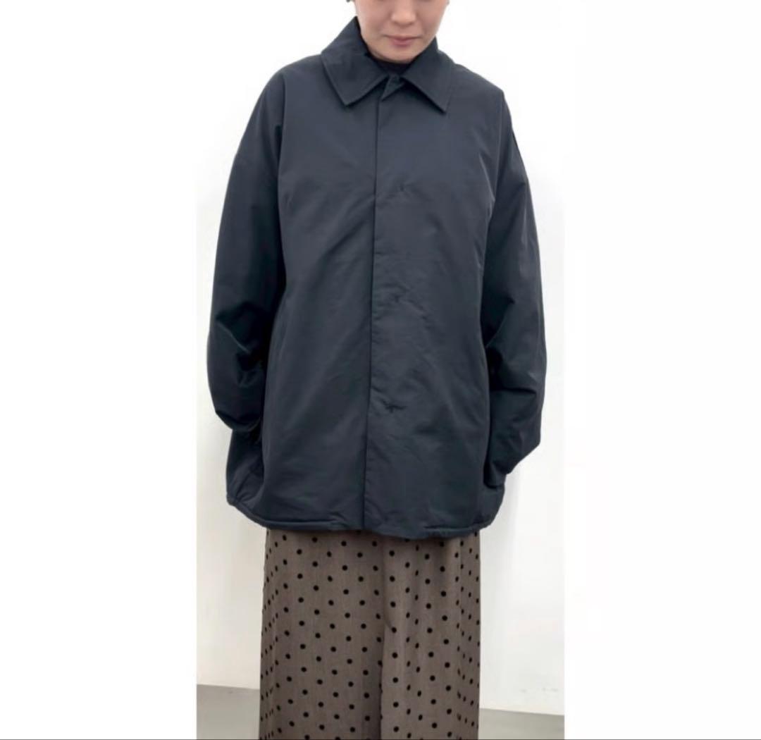 セール　CLOCHE クロッシェ ステンカラー中綿コート グレー　タグ付