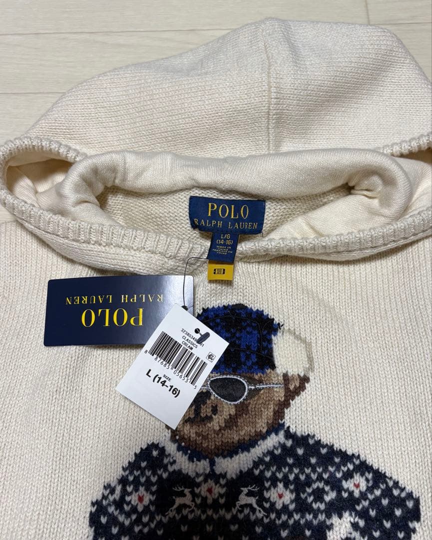 入手困難 PRL ポロベア パーカー レディースS-M/キッズL 新品タグ付き