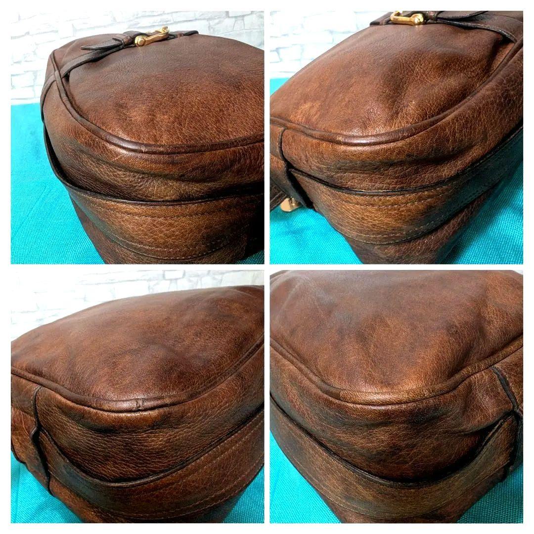 美品♥セリーヌ ショルダーバッグ レザー 馬車 ヴィンテージ OLDCELINE