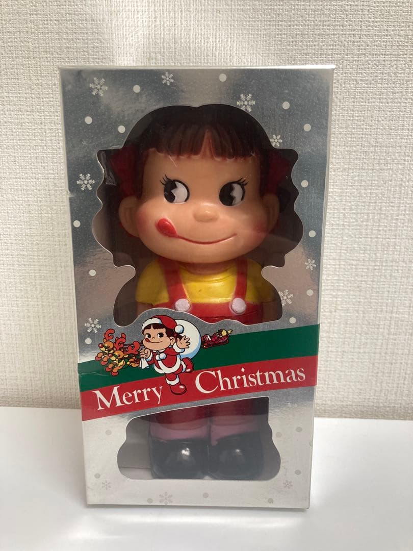 不二家クリスマスセール菓子詰合せペコちゃん型容器箱付