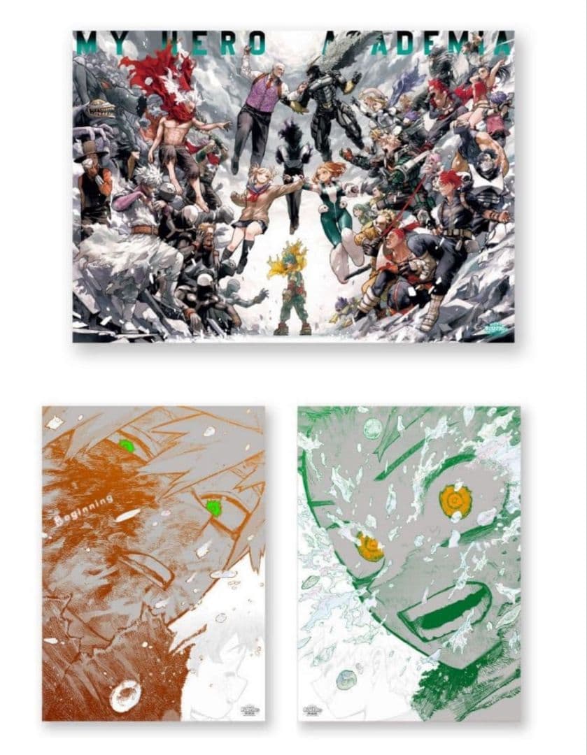 僕のヒーローアカデミア 原画展　A2ポスター　B2ポスターセット