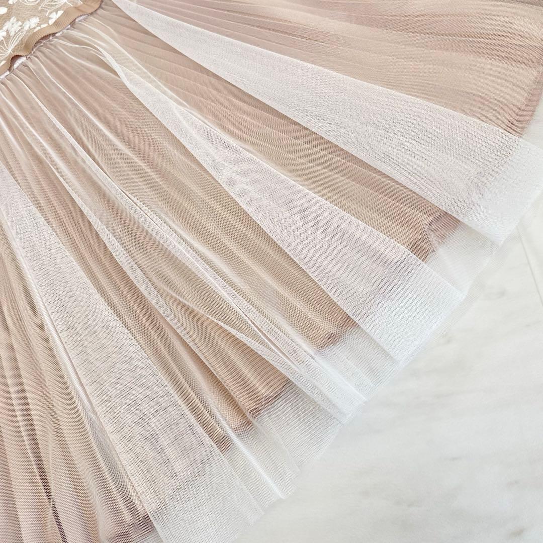 大人気!!白×ベージュフォーマル♡130入学 卒園 ⋈女の子 アンサンブル