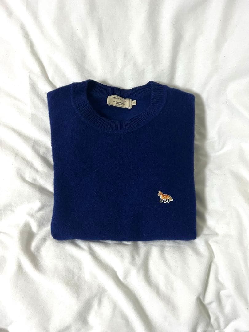 メゾンキツネ MAISON KITSUNE ニット セーター クルーネック 長袖