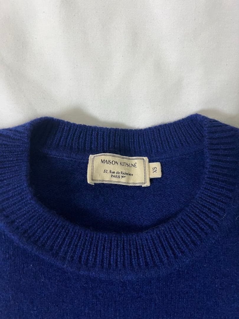 メゾンキツネ MAISON KITSUNE ニット セーター クルーネック 長袖