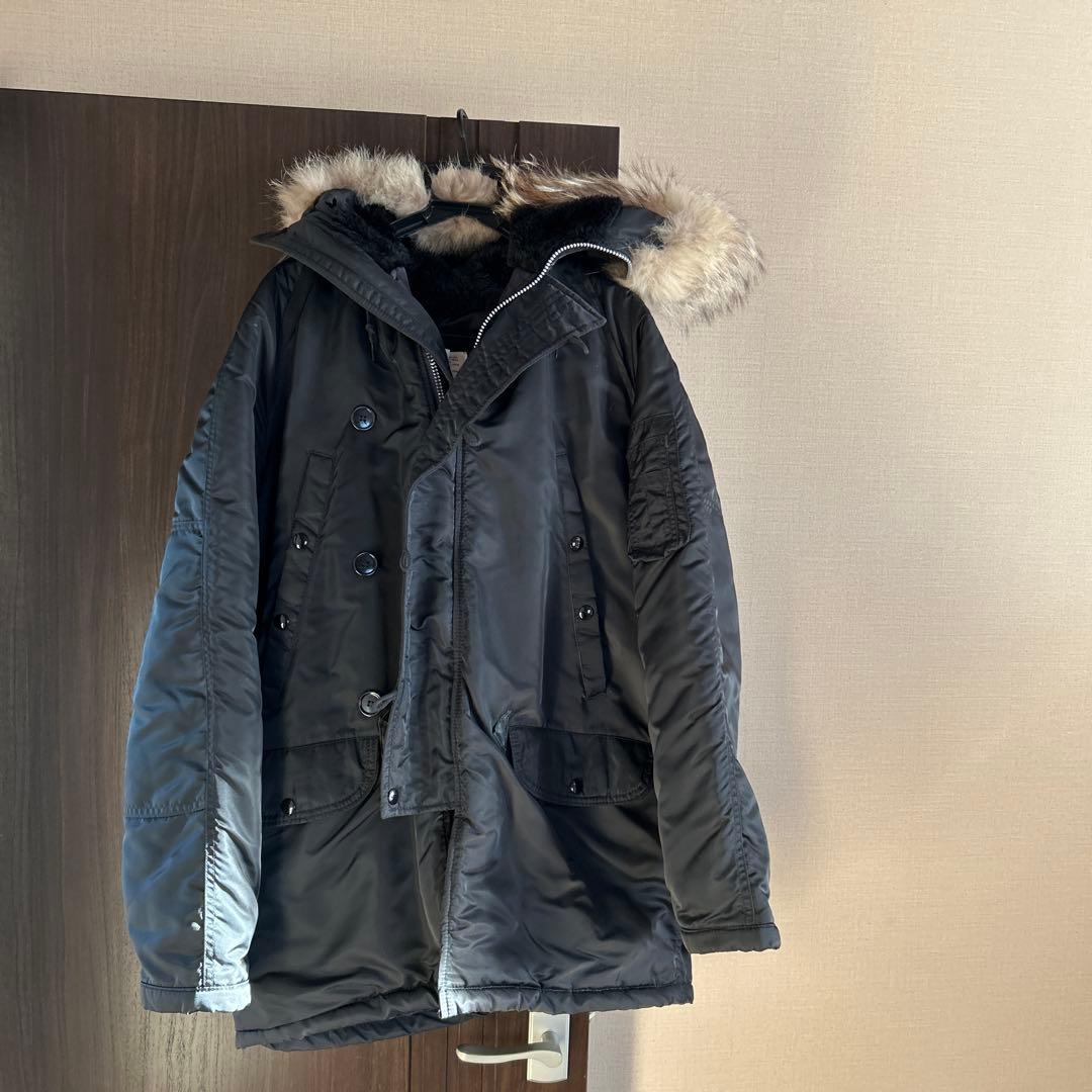 N-3B/F MIL-J-3786 ミリタリージャケット サイズ42 ブラック