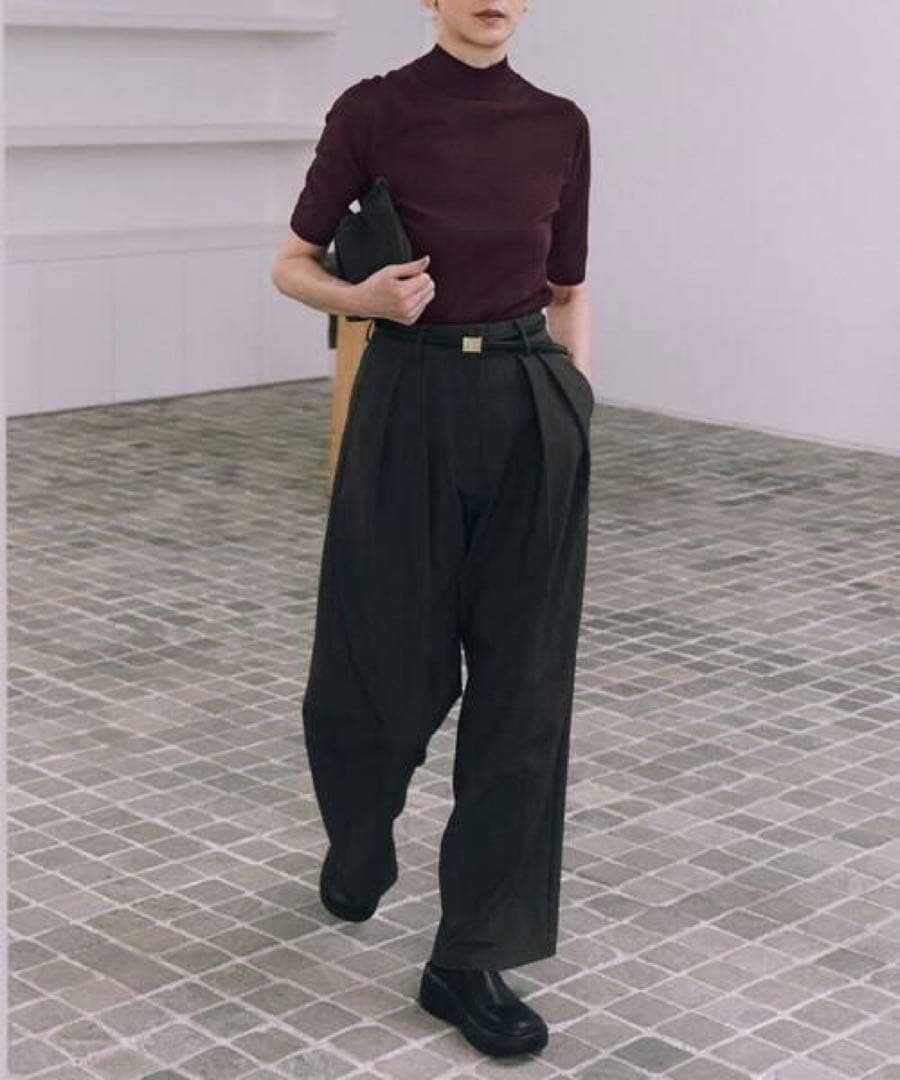 【。さん専用】Doubletuck Smooth Trousers 36