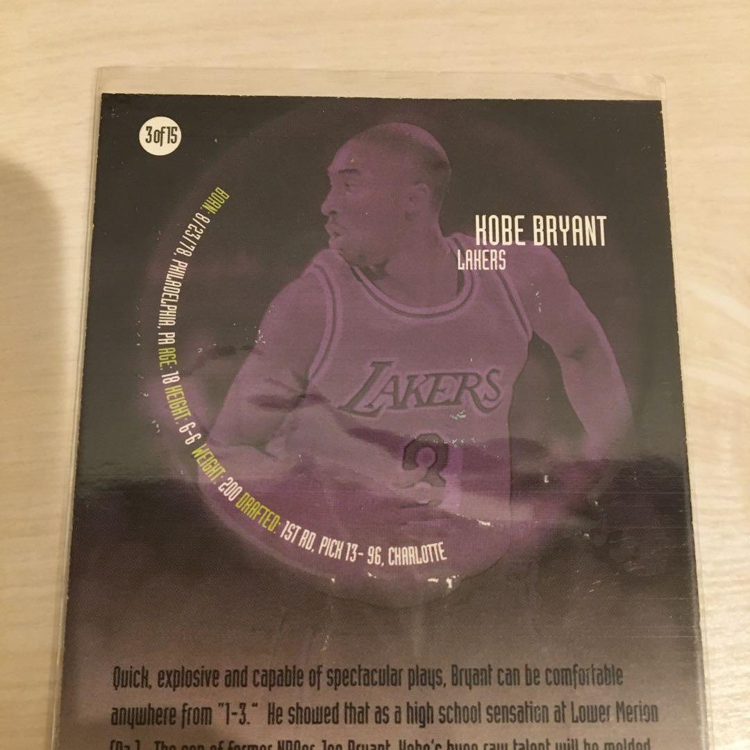 NBAカード　コービーブライアント　ルーキーインサート　KOBE BRYANT