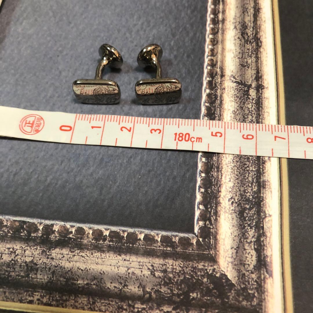 【せるお　美品】BERLUTI カリグラフィーカフリンクス シルバー