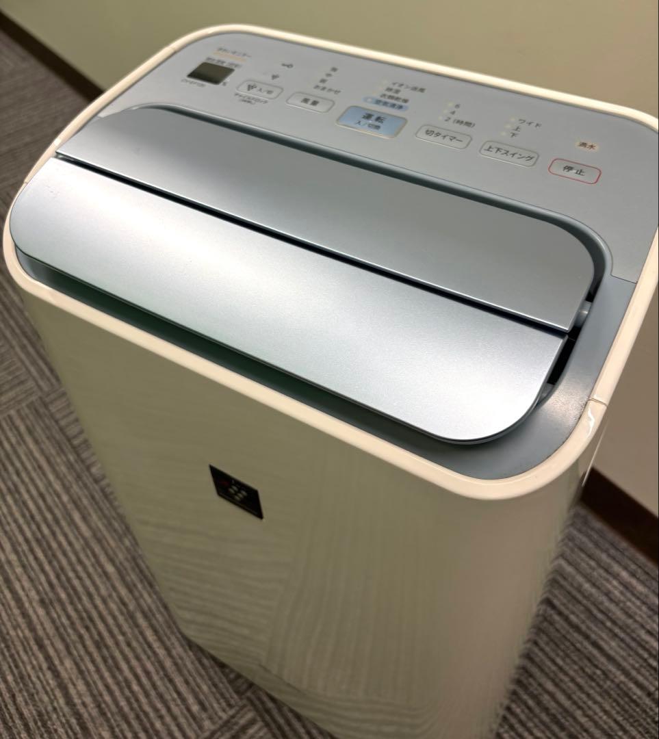 【美品】SHARP 空気清浄除湿機・乾燥機 ホワイト　CV-EF120衣類乾燥