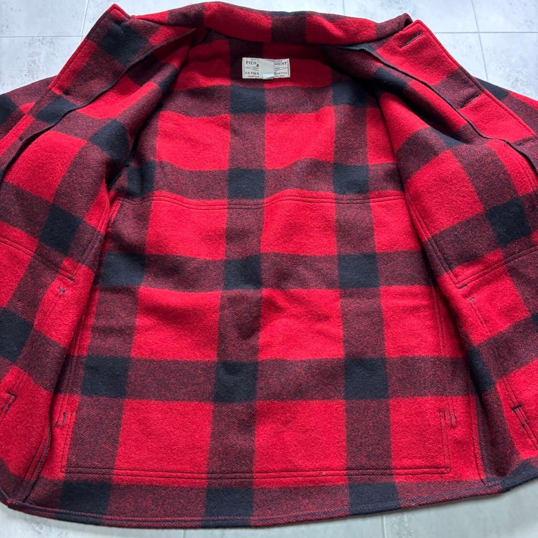 【USA製】フィルソン ダブルマッキーノ クルーザージャケット 38 チェック