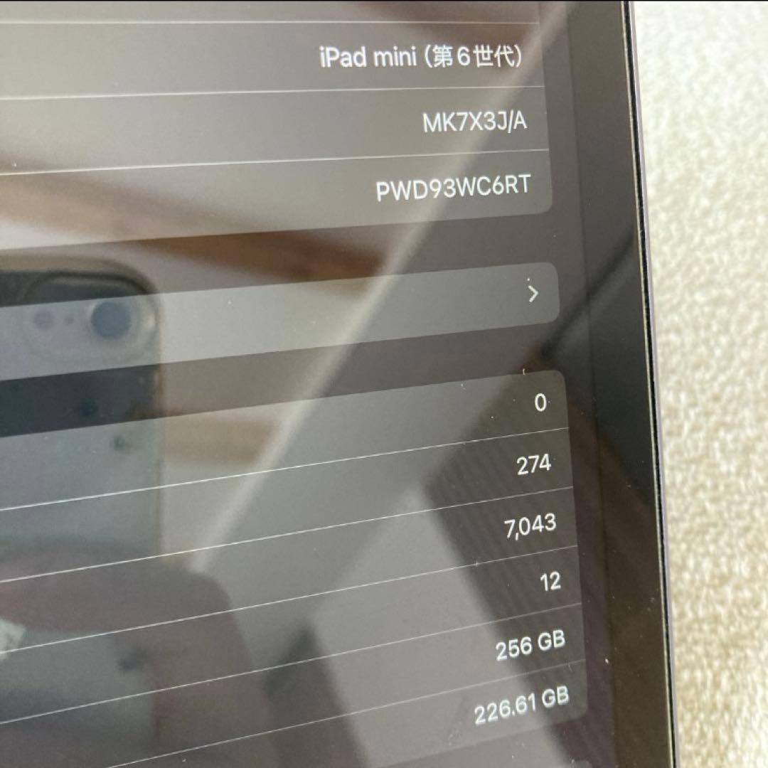 美品 iPad mini 第6世代 256GB パープル