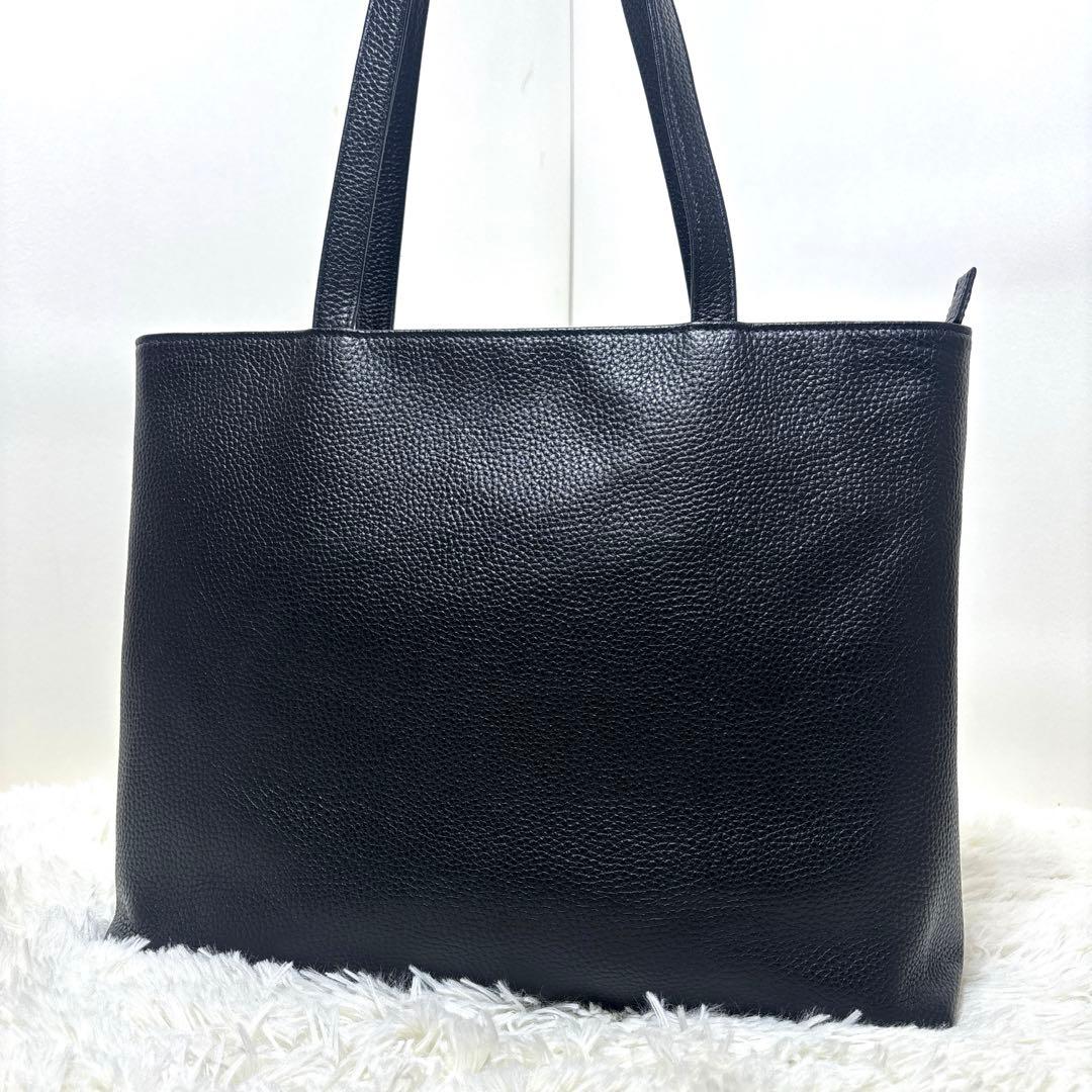 [現行・美品] Hush Tug トートバッグ・ビジネス シボ革 A4 自立