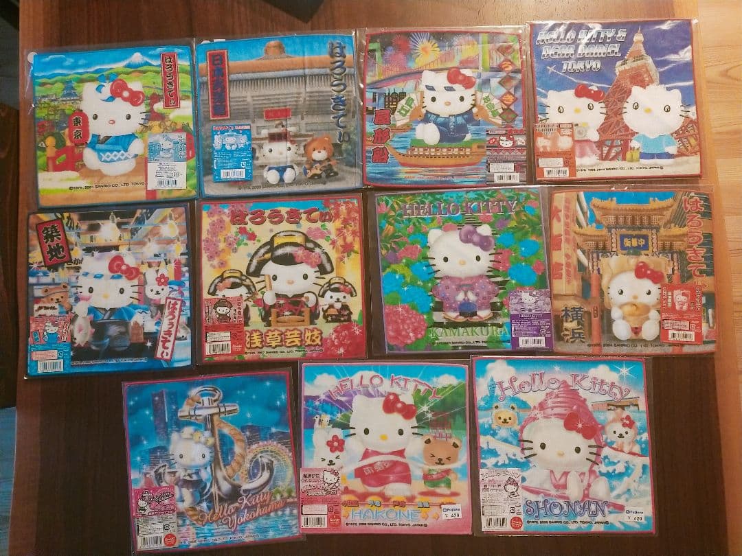 キティ ご当地タオル129枚+7枚セット