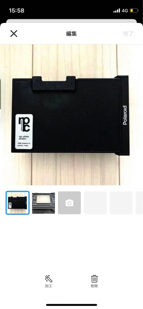 キャノン Canon EOS 35mm用 裏蓋 ポラロイド 唯一無二の作品作り