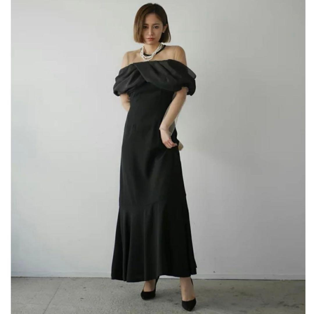 bell sleeve dress niana オフショルダーマーメイド