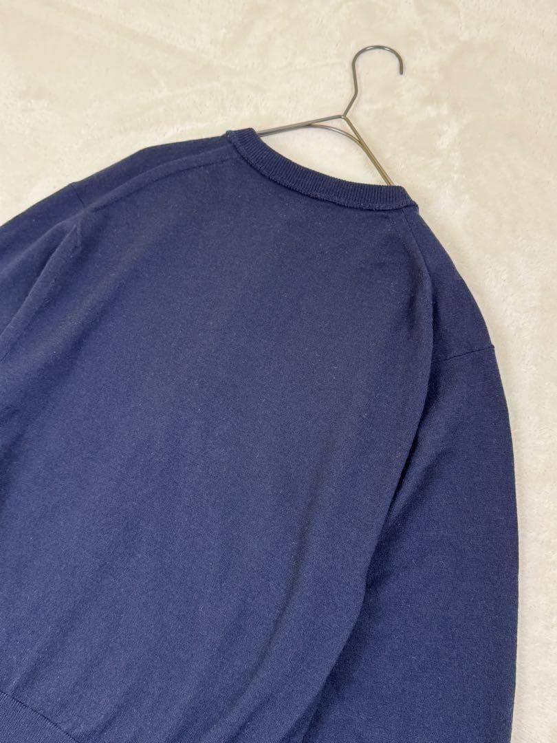 ORCIVALオーシバル　メタルボタンカーディガン　ボリュームスリーブ　紺色