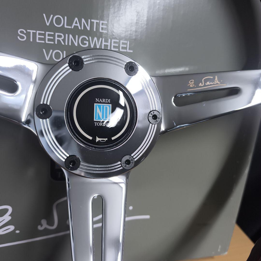 NARDI ナルディタイプ 　クラシック　ウッド&メッキスポーク350mm