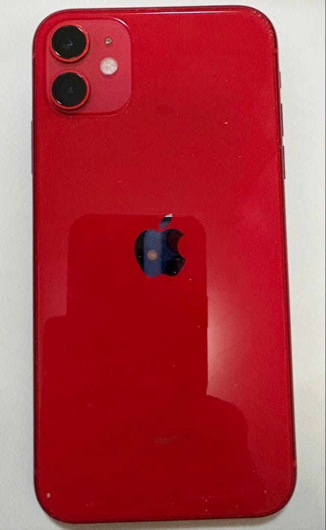 Apple iPhone 11 (レッド) SIMフリー　箱と純正ケーブル付き
