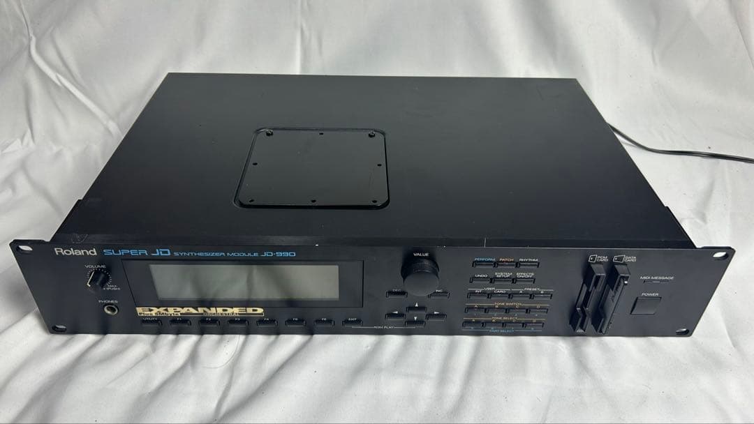 Roland JD-990シンセサイザーモジュールM-256Eメモリーカード付き