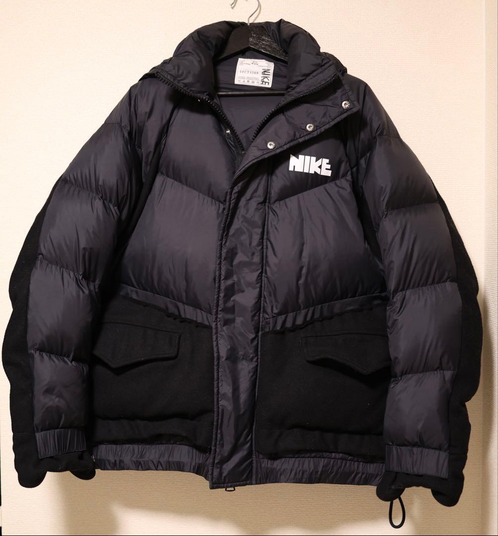 Nike x Sacai コラボ ダウンジャケット CT3269-010Mサイズ