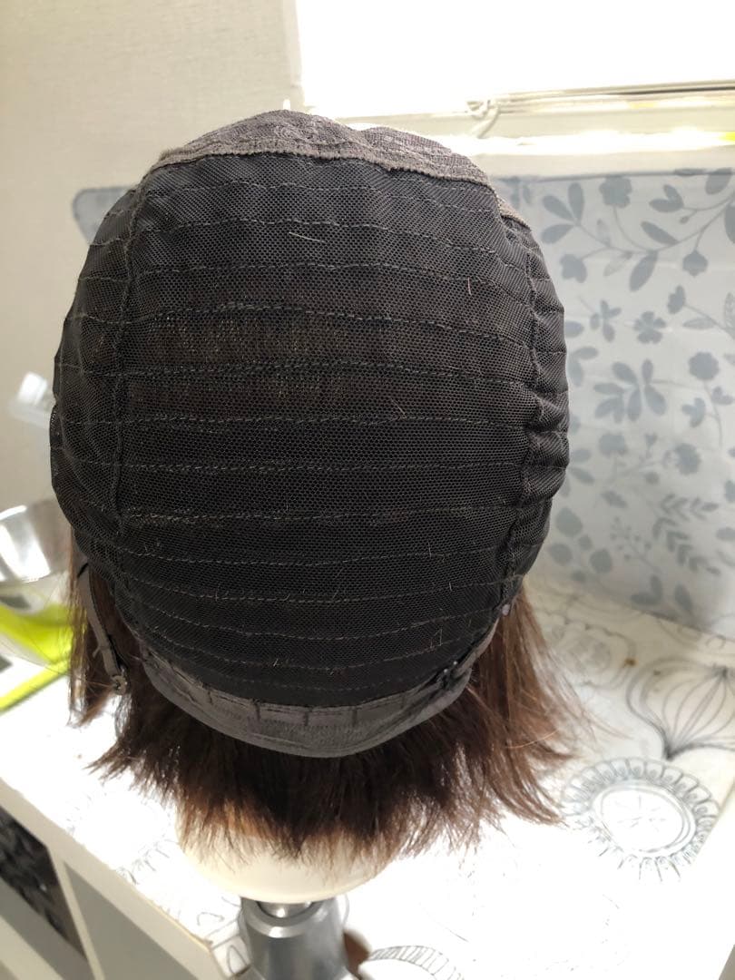 人毛100% ショートボブスタイル　ブラウン　未使用