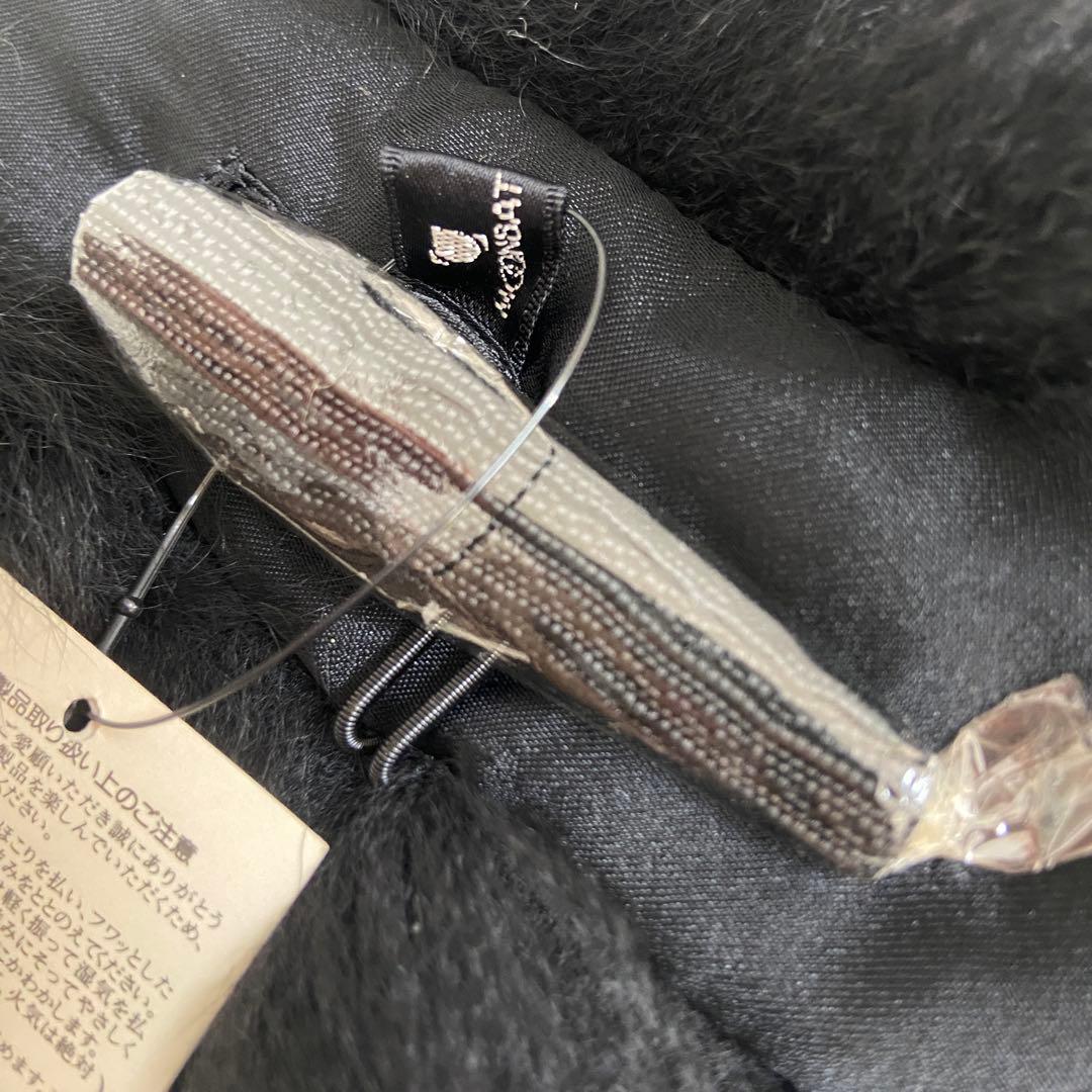 美品⭐️岐阜毛被　GIFUMOUHI リアルファーコート　ブラック