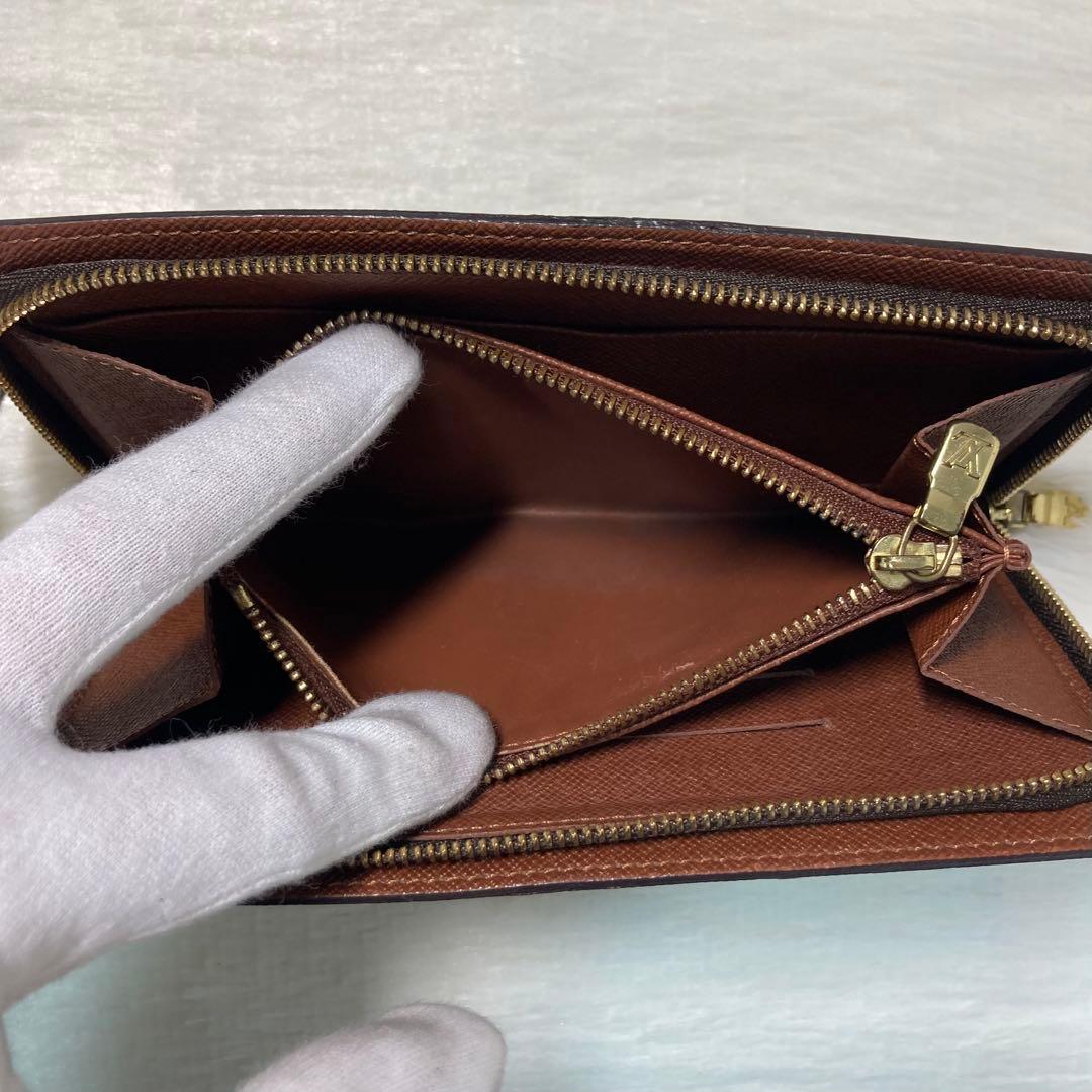 本日限定　ルイ　ヴィトン モノグラム ポルトモネジップ 長財布　茶色　ファスナ