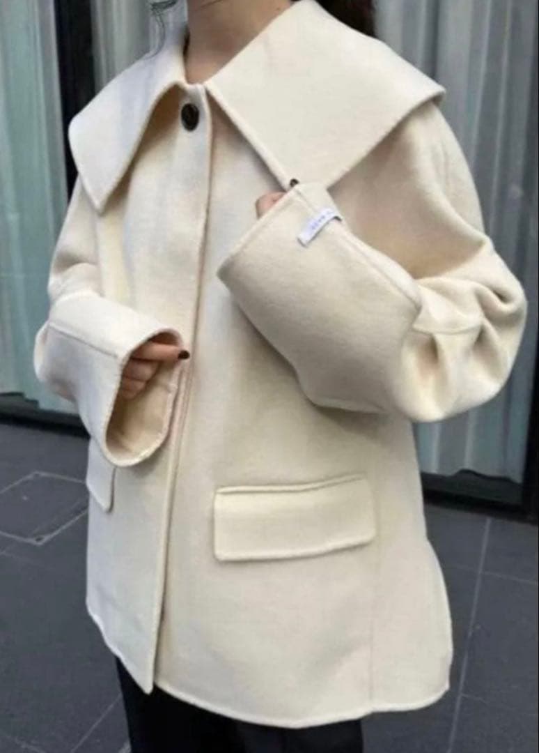 ジャケット・アウター i_am handmade big collar coat