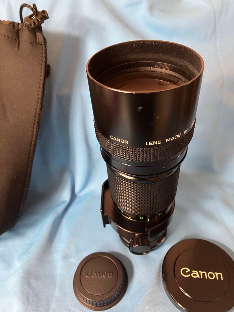 Canon FD300mm f/4 EOSアダプター付き