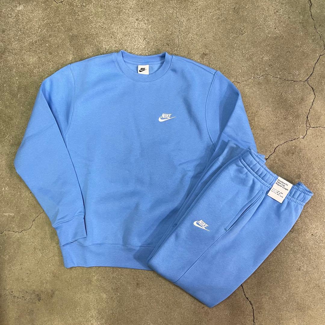 ナイキ スウェット セットアップ 水色 M