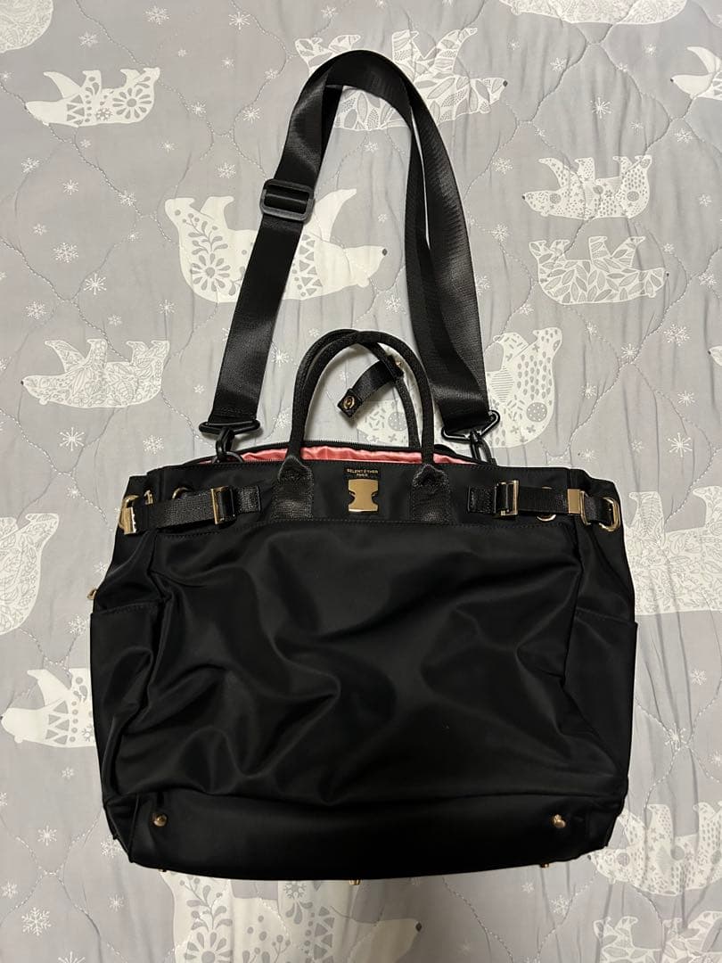 バッグ SELENT ETHER PARIS Passin36 GOLD BLACK
