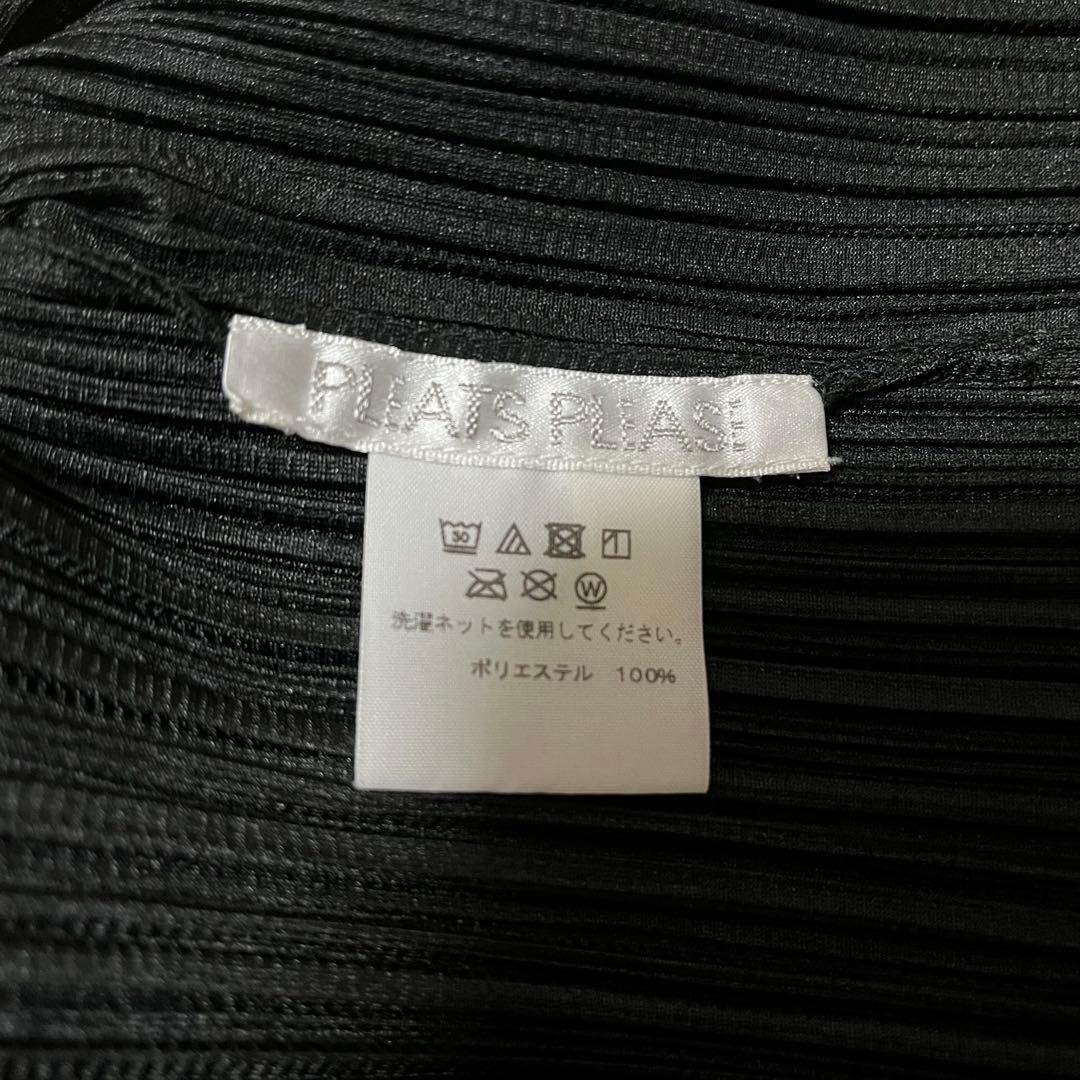 PLEATSPLEASE イッセイミヤケ カーディガン Wrap ブラック