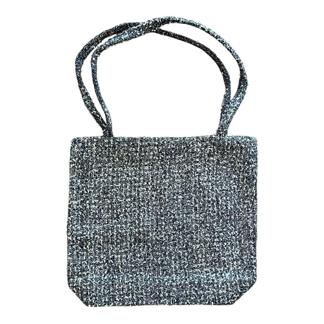 マ*ん様 【新品未使用】 CHANEL ツイード シルバー スパンコール トート