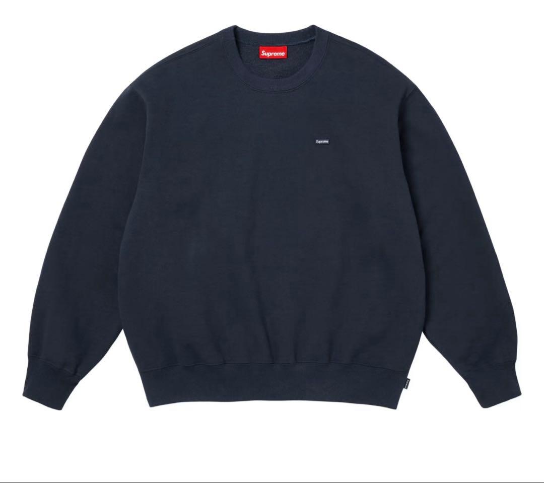 トップス Supreme Small Box Crewneck Navy 25FW
