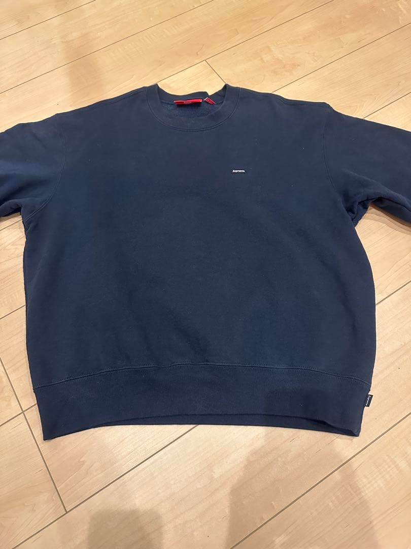 トップス Supreme Small Box Crewneck Navy 25FW