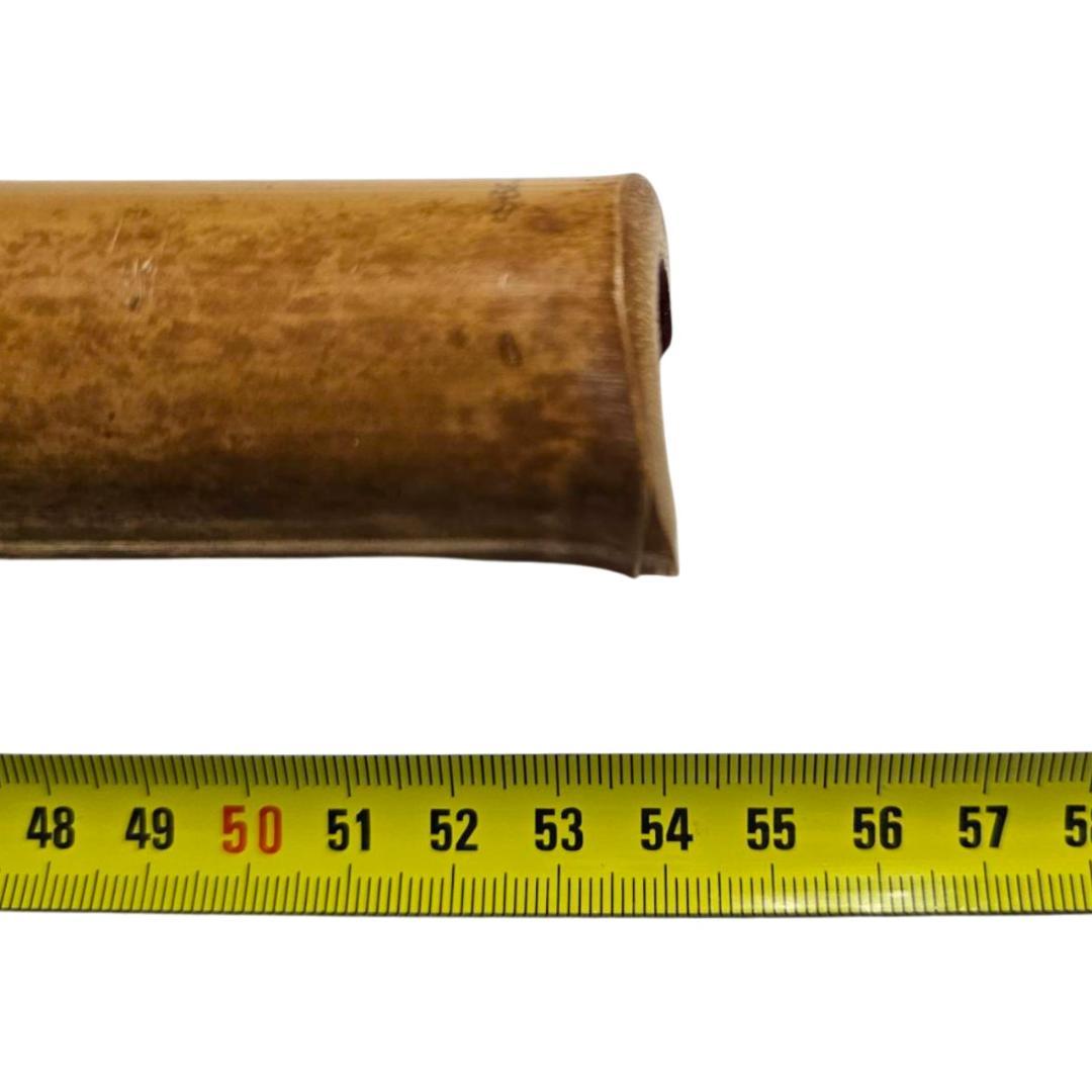 希少 尺八 琴古流 一朝 1尺8寸 5孔 銘あり 2印 根竹 二分割 和楽器 竹