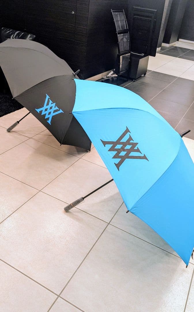 【ひで】新品未使用　ANEW GOLF　傘　青×黒　2本セット