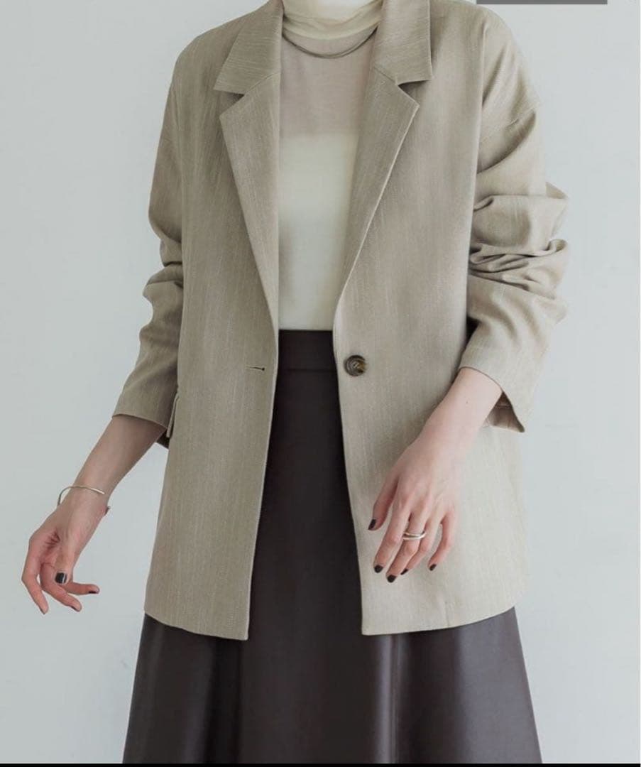 【美品】crewre ツイーディヘリンボンジャケット 1