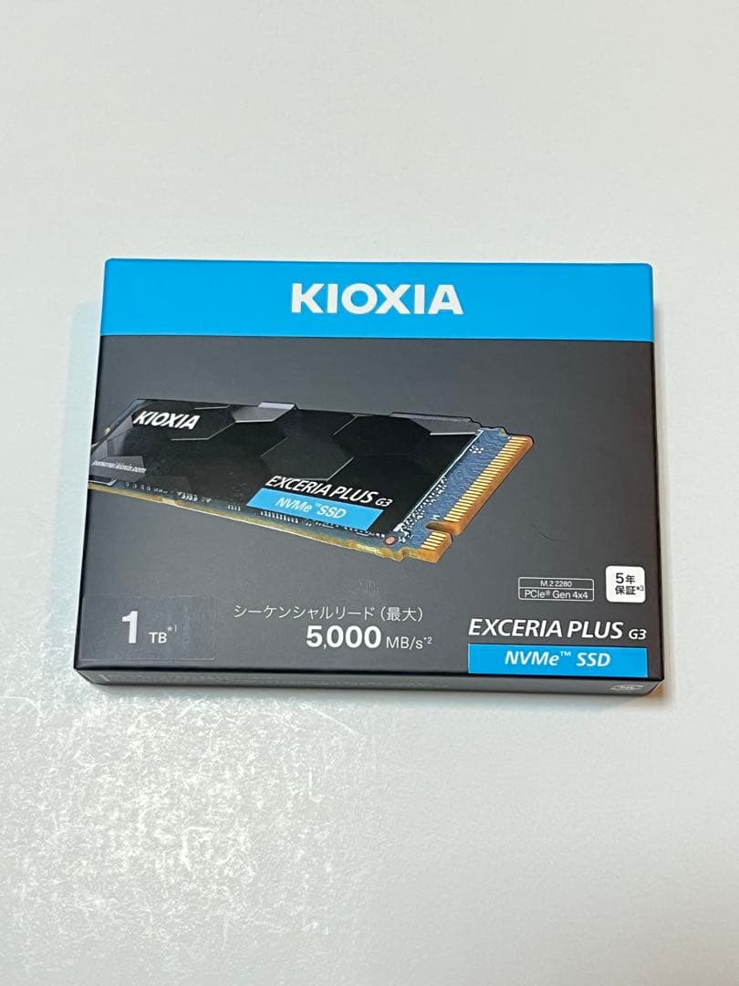 新品KIOXIA EXCERIA PLUS G3 1TB NVMe SSD