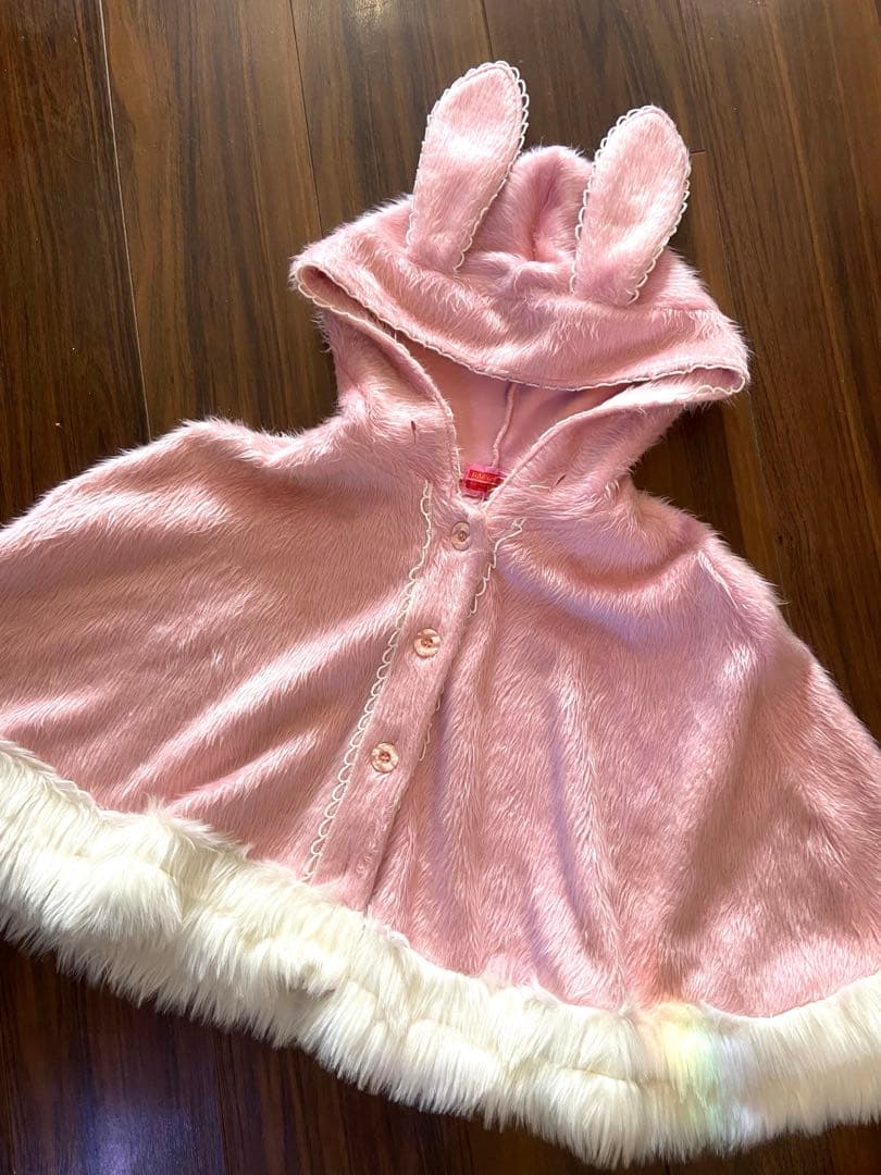 BABY THE STARS ウサ耳ふわふわケープ　ベイビー
