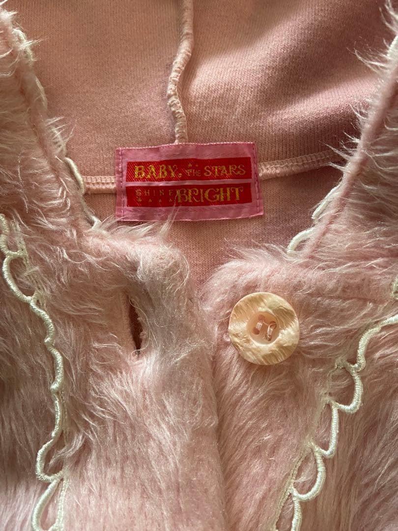 BABY THE STARS ウサ耳ふわふわケープ　ベイビー