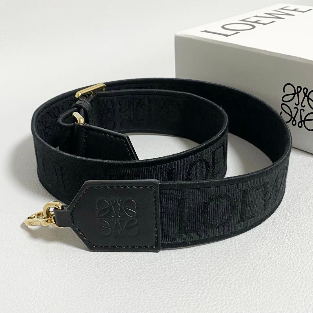 LOEWE ロエベ アナグラム ストラップ 黒
