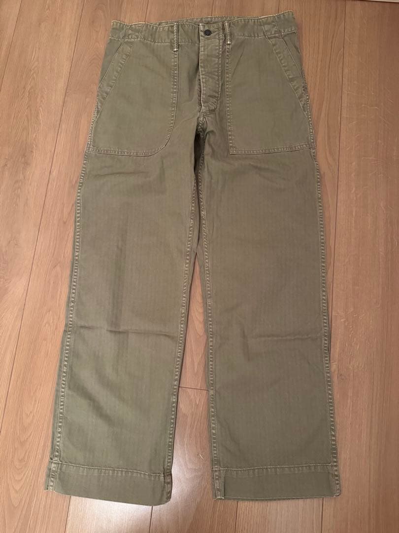 RRL ダブルアールエル ミリタリー パンツ 31 30 ヘリンボーン ベイカー